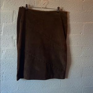 Cabo 100% leather skirt